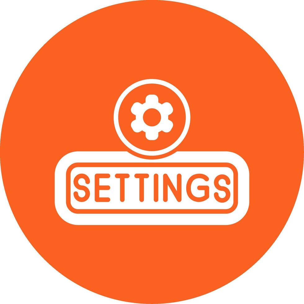 Setting Glyph Multi Circle Icon vector