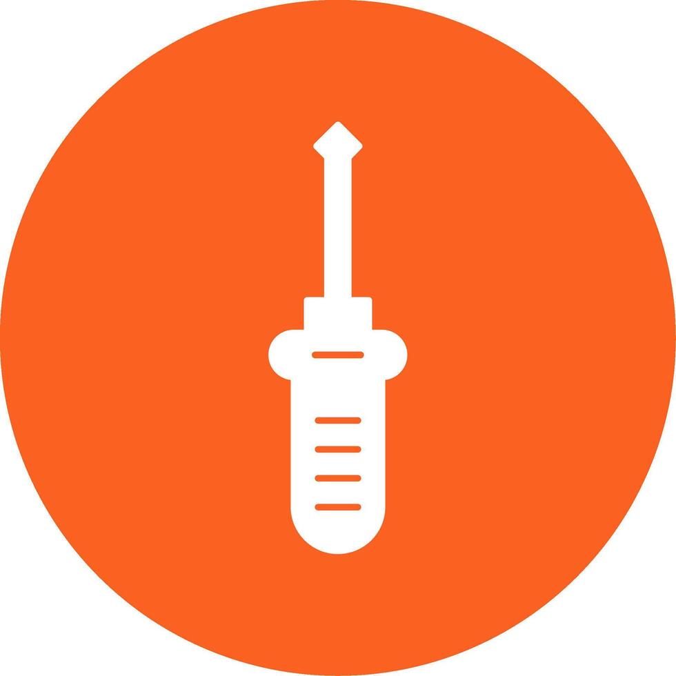 Screwdriver Glyph Multi Circle Icon vector