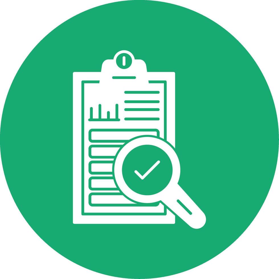 Auditing Glyph Multi Circle Icon vector