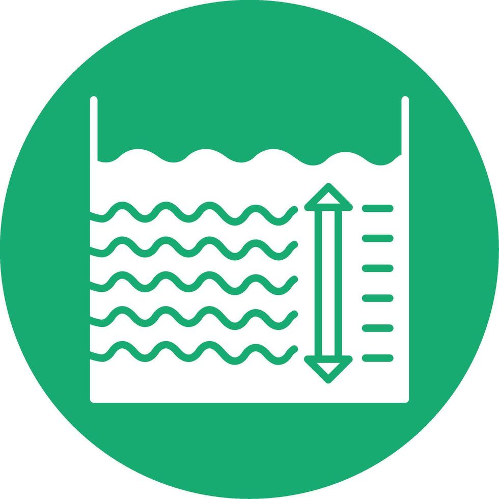 Depth Glyph Multi Circle Icon vector