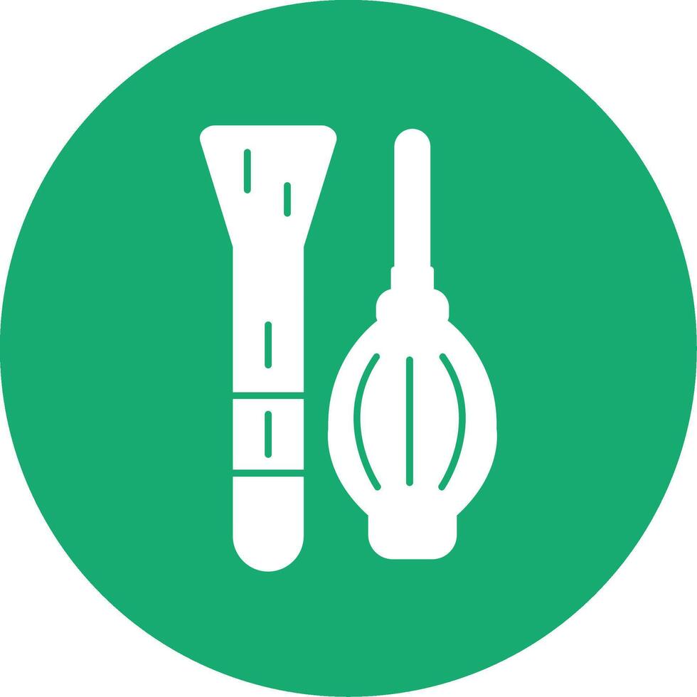 Cleaning Glyph Multi Circle Icon vector