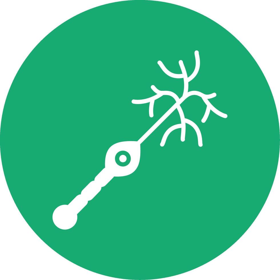 Unipolar Neuron Glyph Multi Circle Icon vector