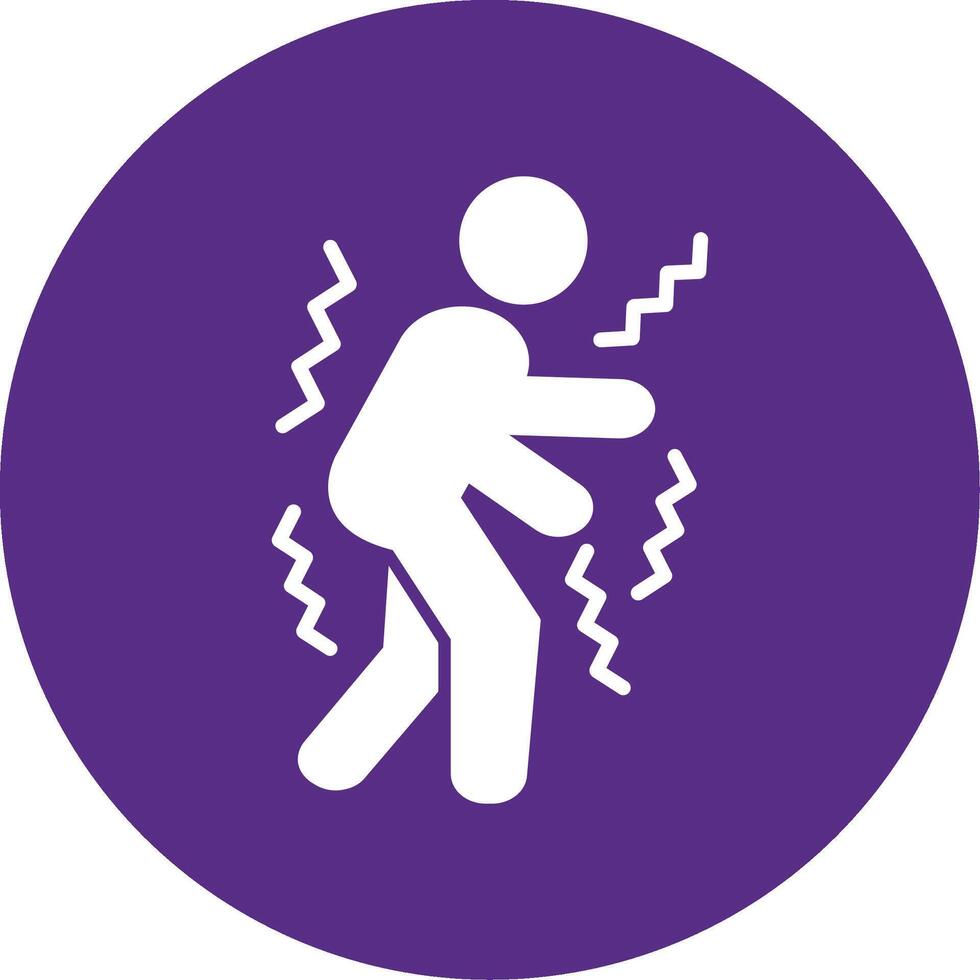 Parkinson Glyph Multi Circle Icon vector