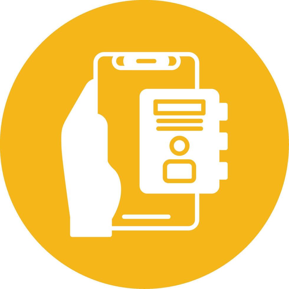 Contacts Glyph Multi Circle Icon vector