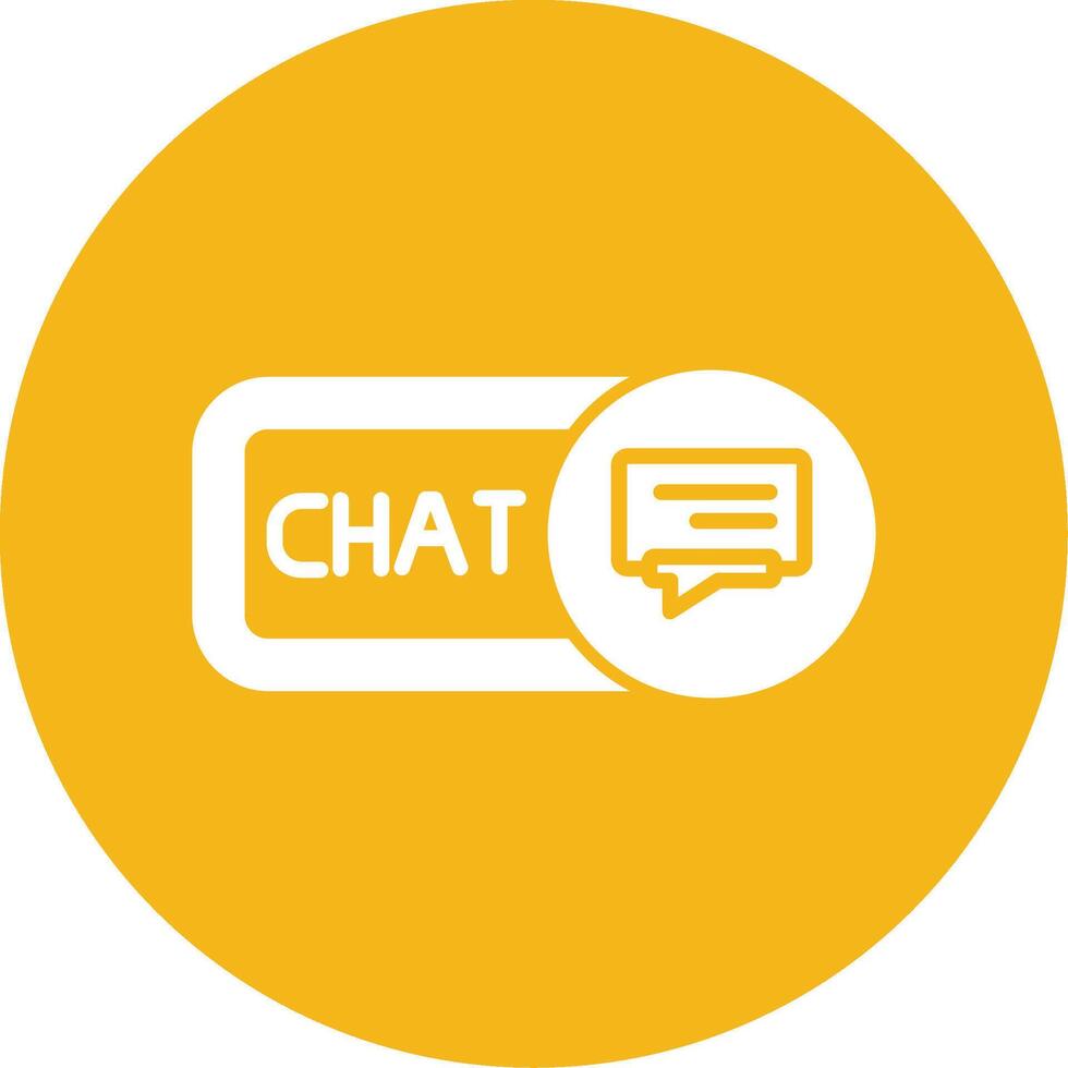 Chat Glyph Multi Circle Icon vector