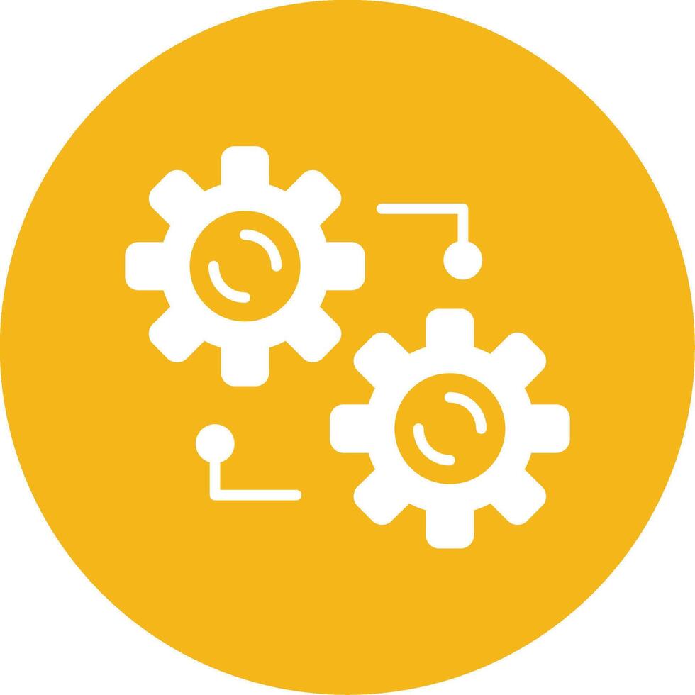 Integration Glyph Multi Circle Icon vector