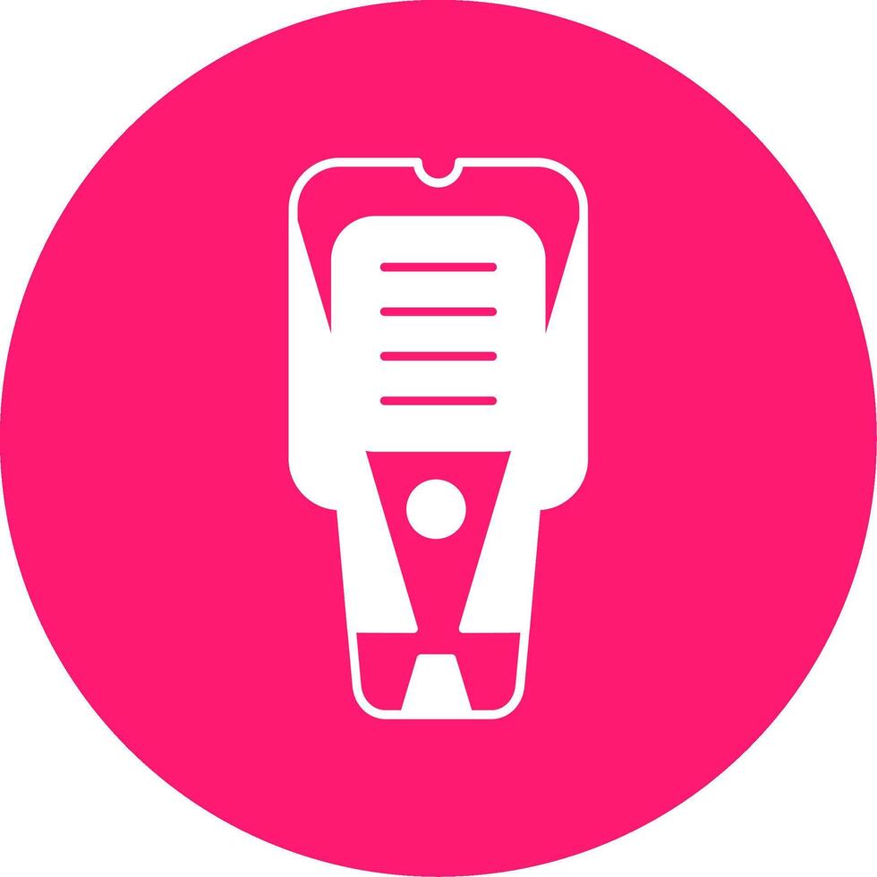 Stud Finder Glyph Multi Circle Icon vector