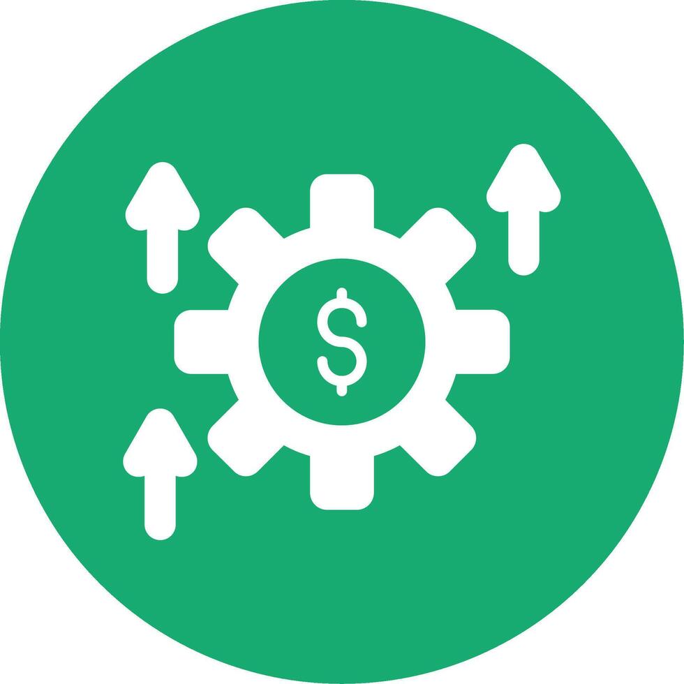 Business Glyph Multi Circle Icon vector