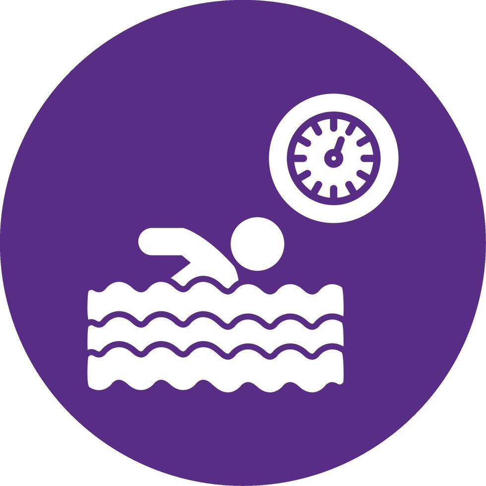 Best Time Glyph Multi Circle Icon vector