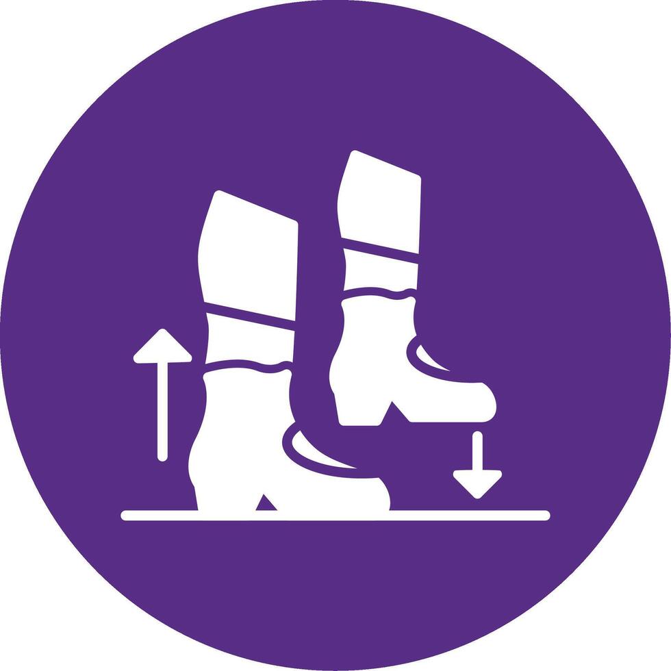 Step Glyph Multi Circle Icon vector