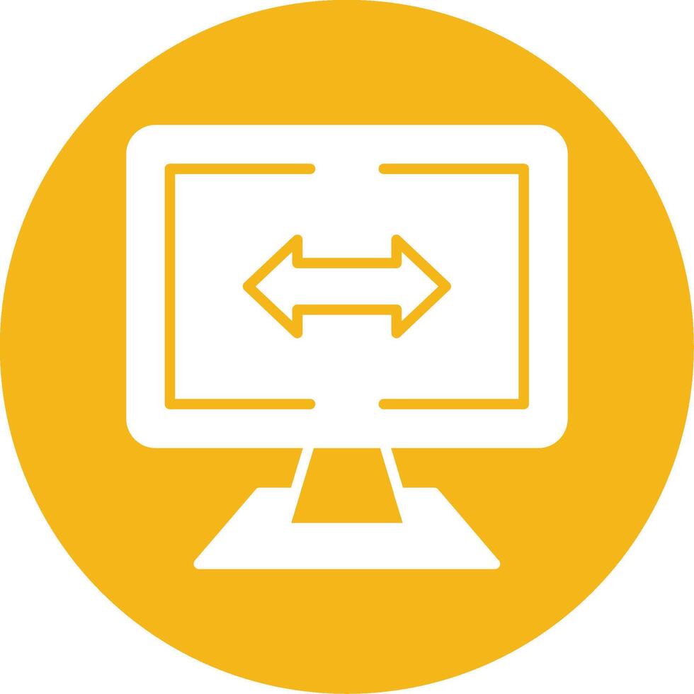 Gap Measurement Glyph Multi Circle Icon vector