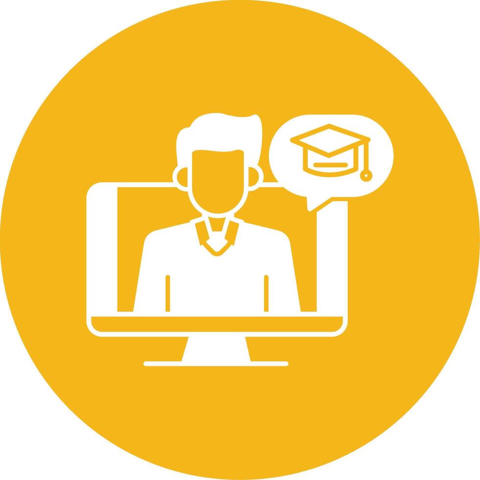 OnGlyph Multi Circle Teacher Glyph Multi Circle Icon vector