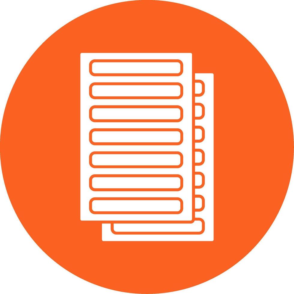 Daily Ledger Glyph Multi Circle Icon vector