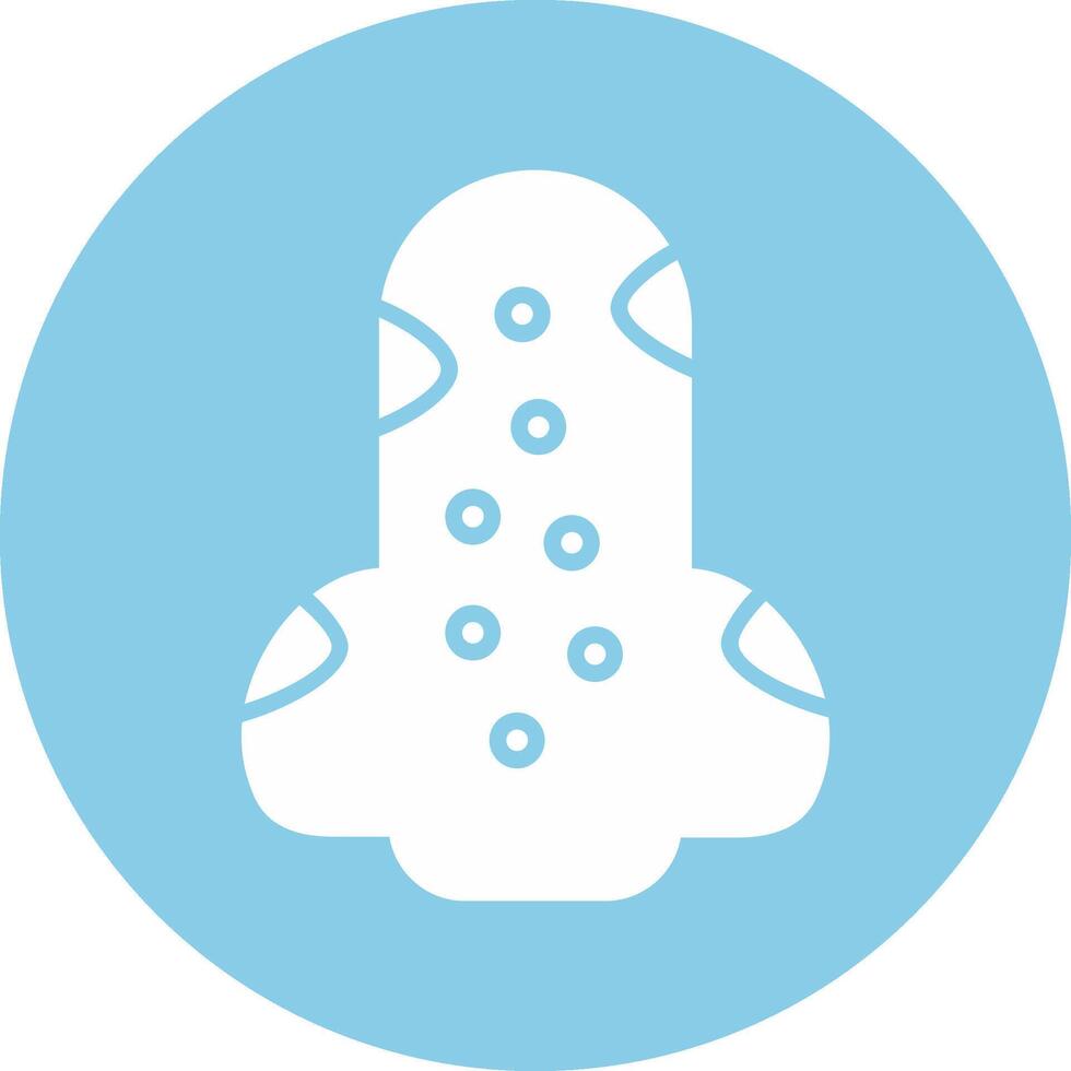 Blackhead Glyph Multi Circle Icon vector