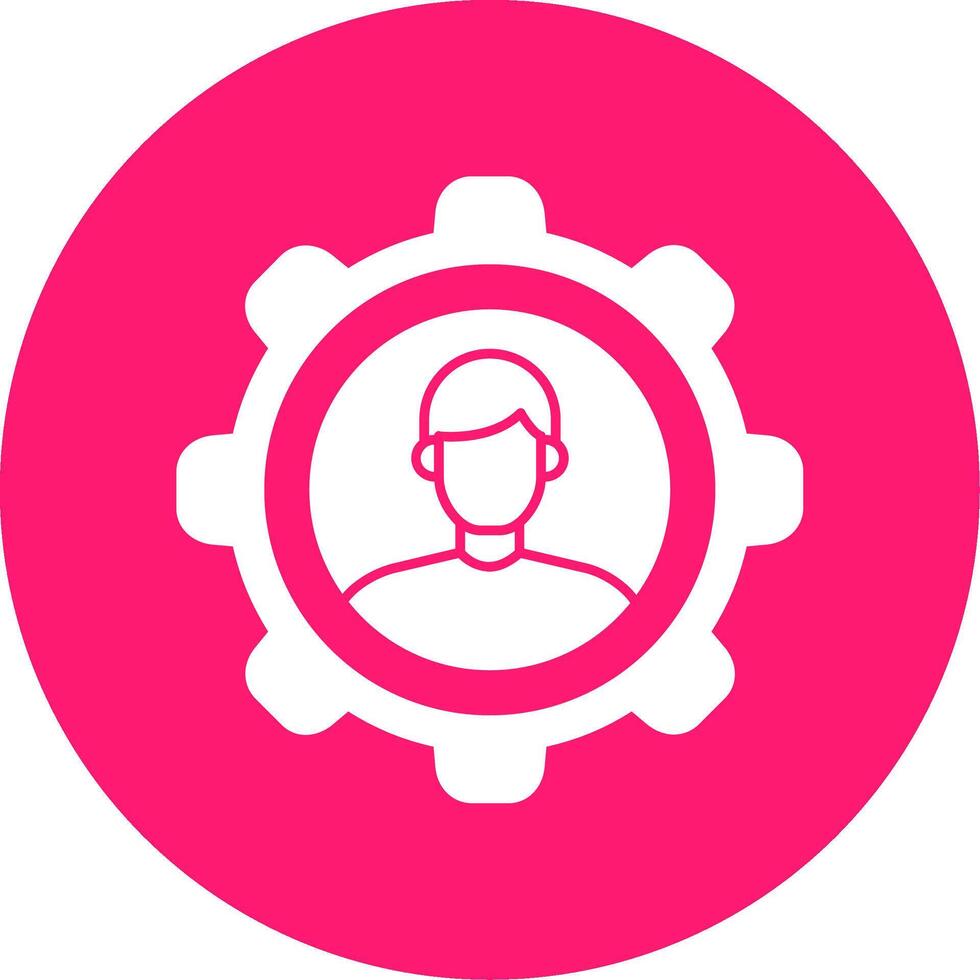 Customer Relationship Glyph Multi Circle Icon vector