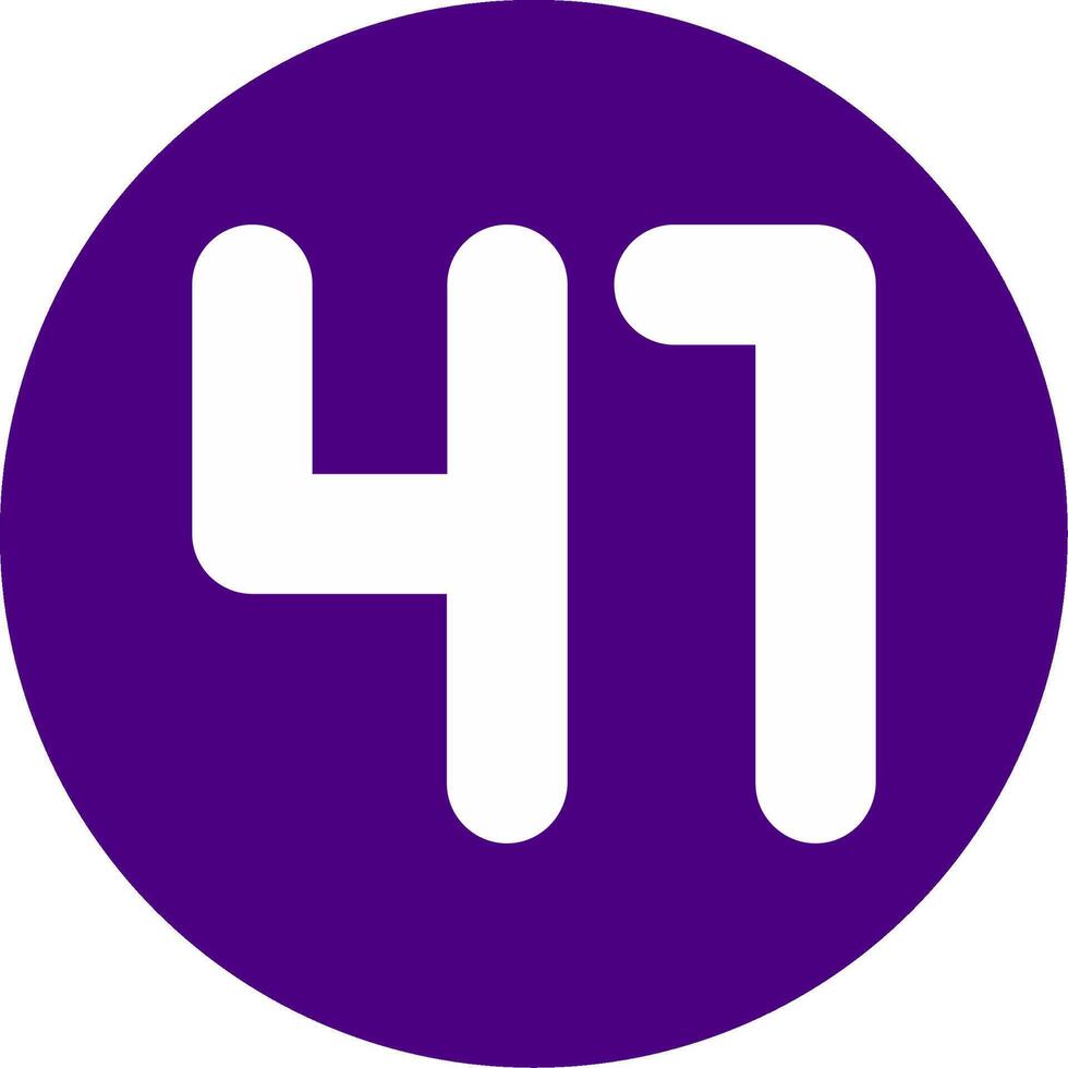 Forty one Glyph Multi Circle Icon vector