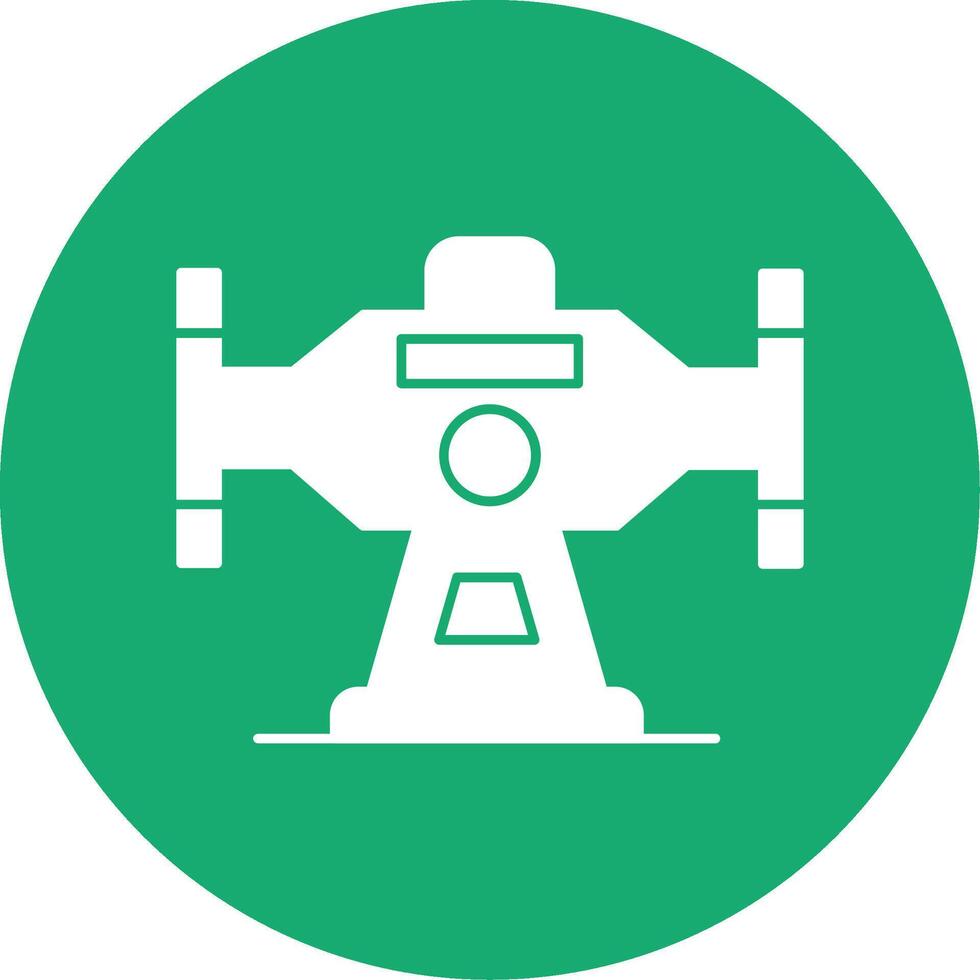Bench Grinder Glyph Multi Circle Icon vector