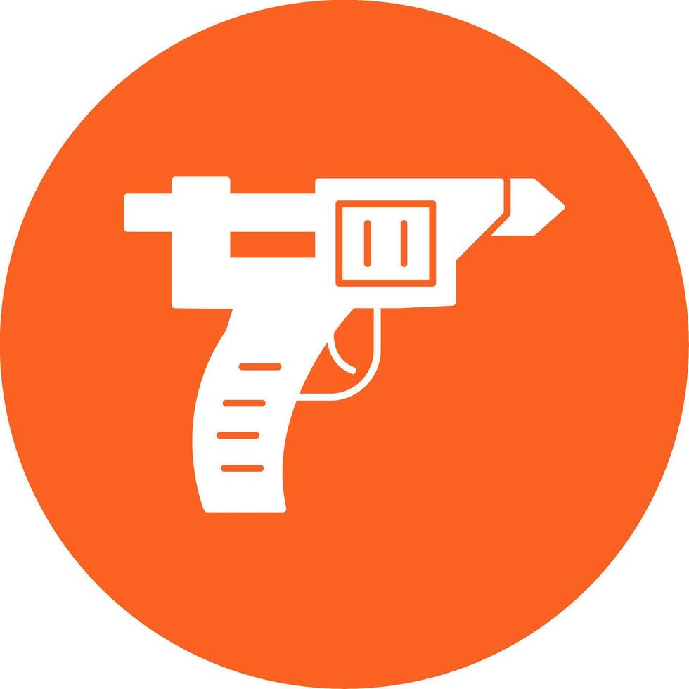 Glue Gun Glyph Multi Circle Icon vector