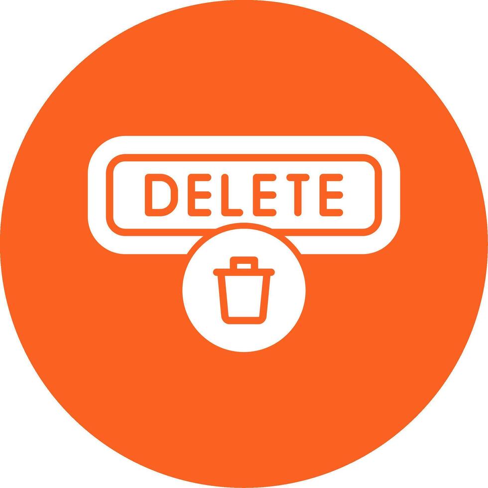 Delete Glyph Multi Circle Icon vector