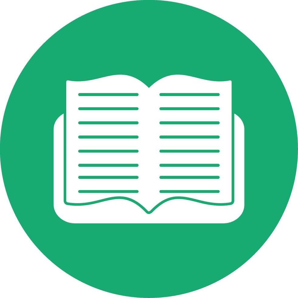 Book Glyph Multi Circle Icon vector