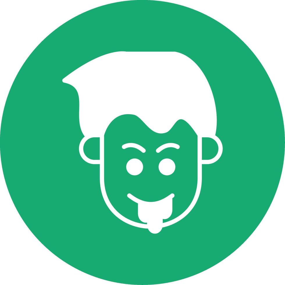 Drooling Glyph Multi Circle Icon vector
