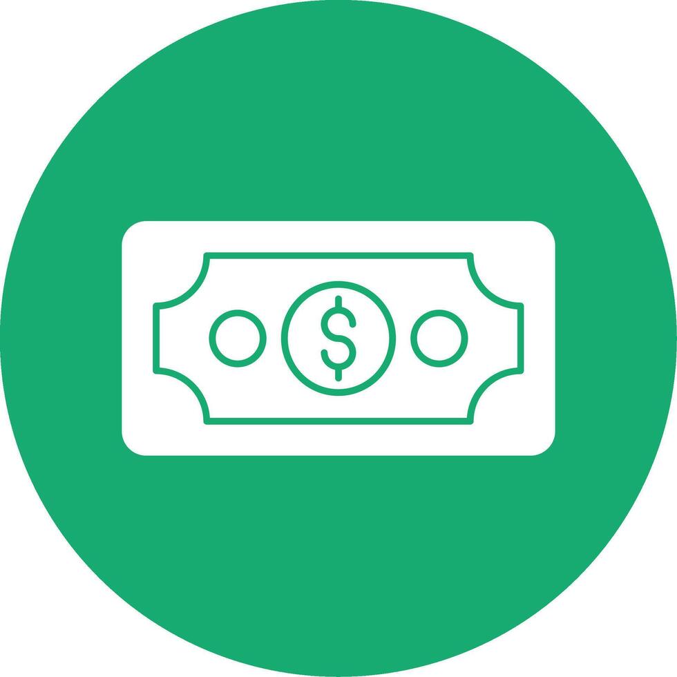 Money Glyph Multi Circle Icon vector