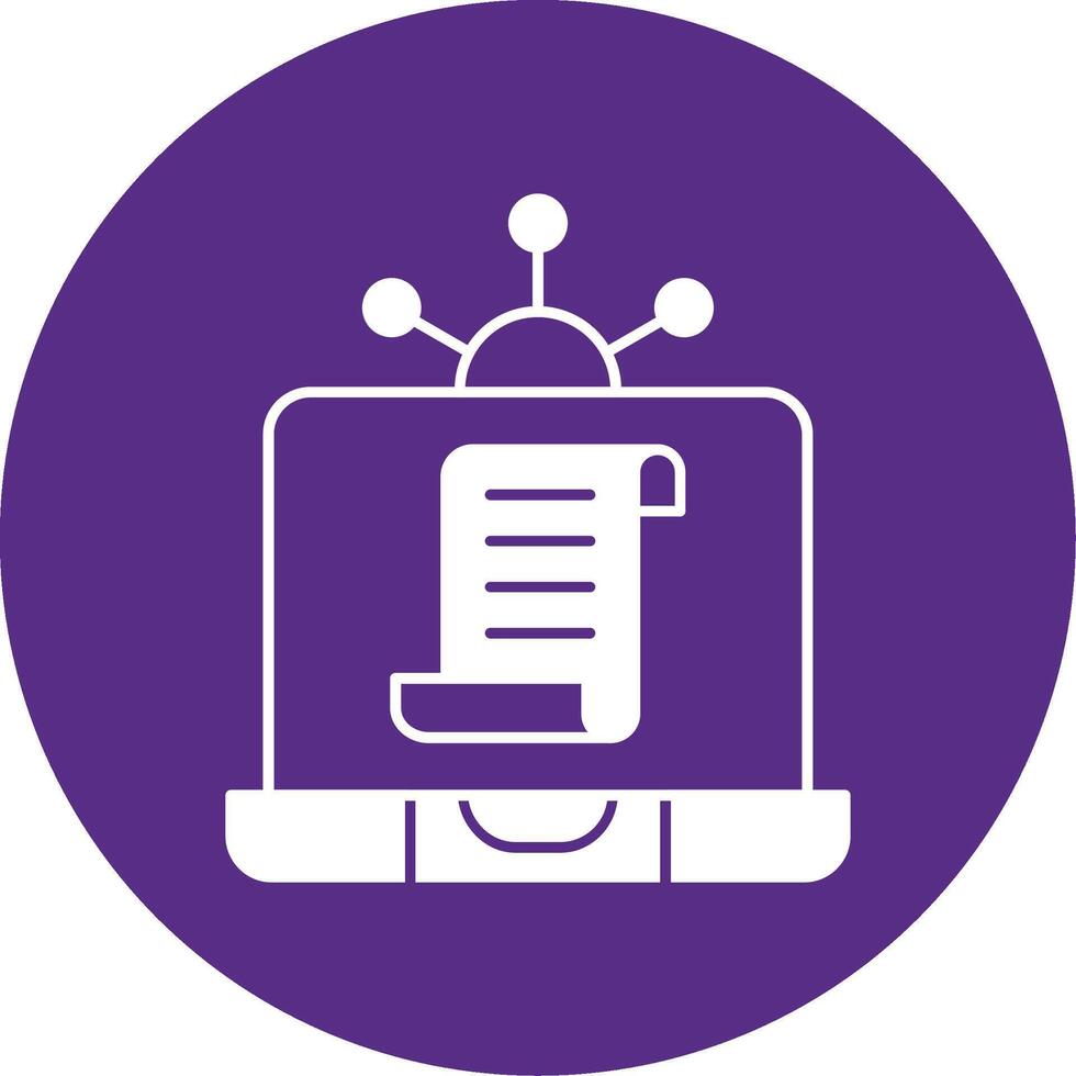 Data Distribution Glyph Multi Circle Icon vector