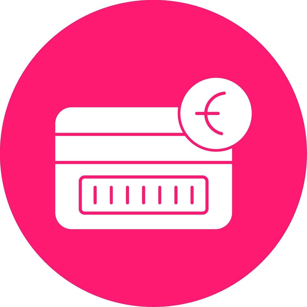 Tap To Pay Glyph Multi Circle Icon vector