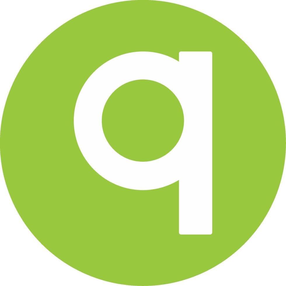 Small q Icon vector