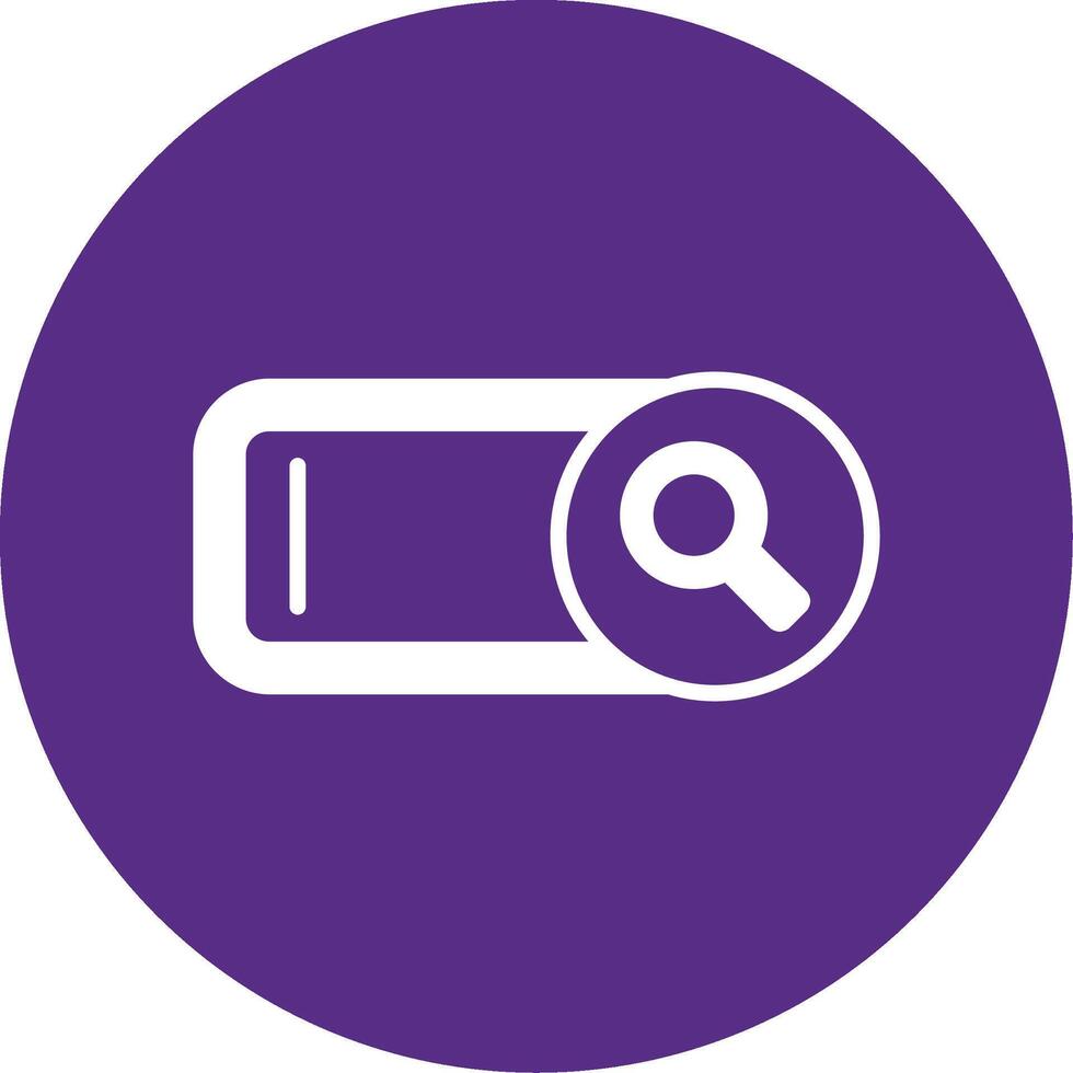 Search Glyph Multi Circle Icon vector