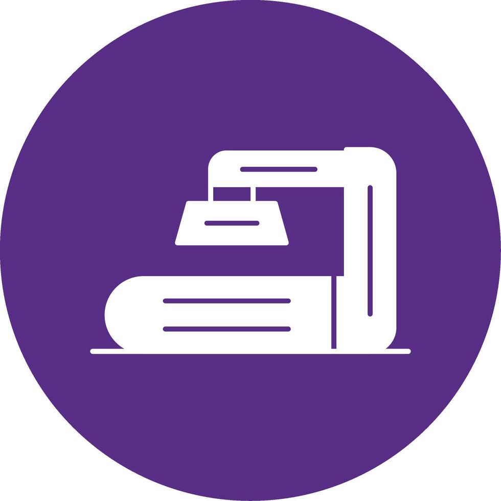 X Ray Scanner Glyph Multi Circle Icon vector