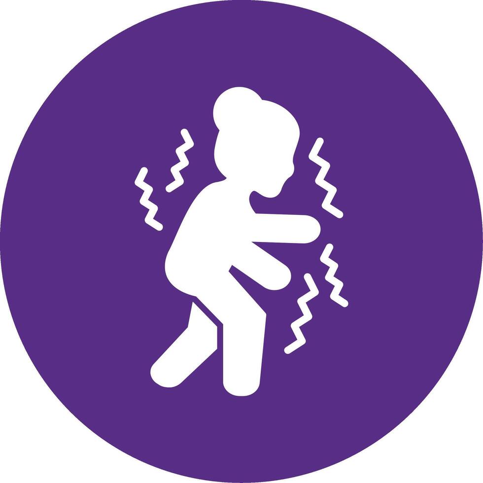 Parkinson Glyph Multi Circle Icon vector