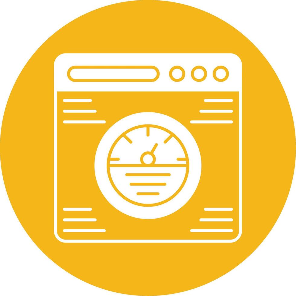 Speedometer Glyph Multi Circle Icon vector