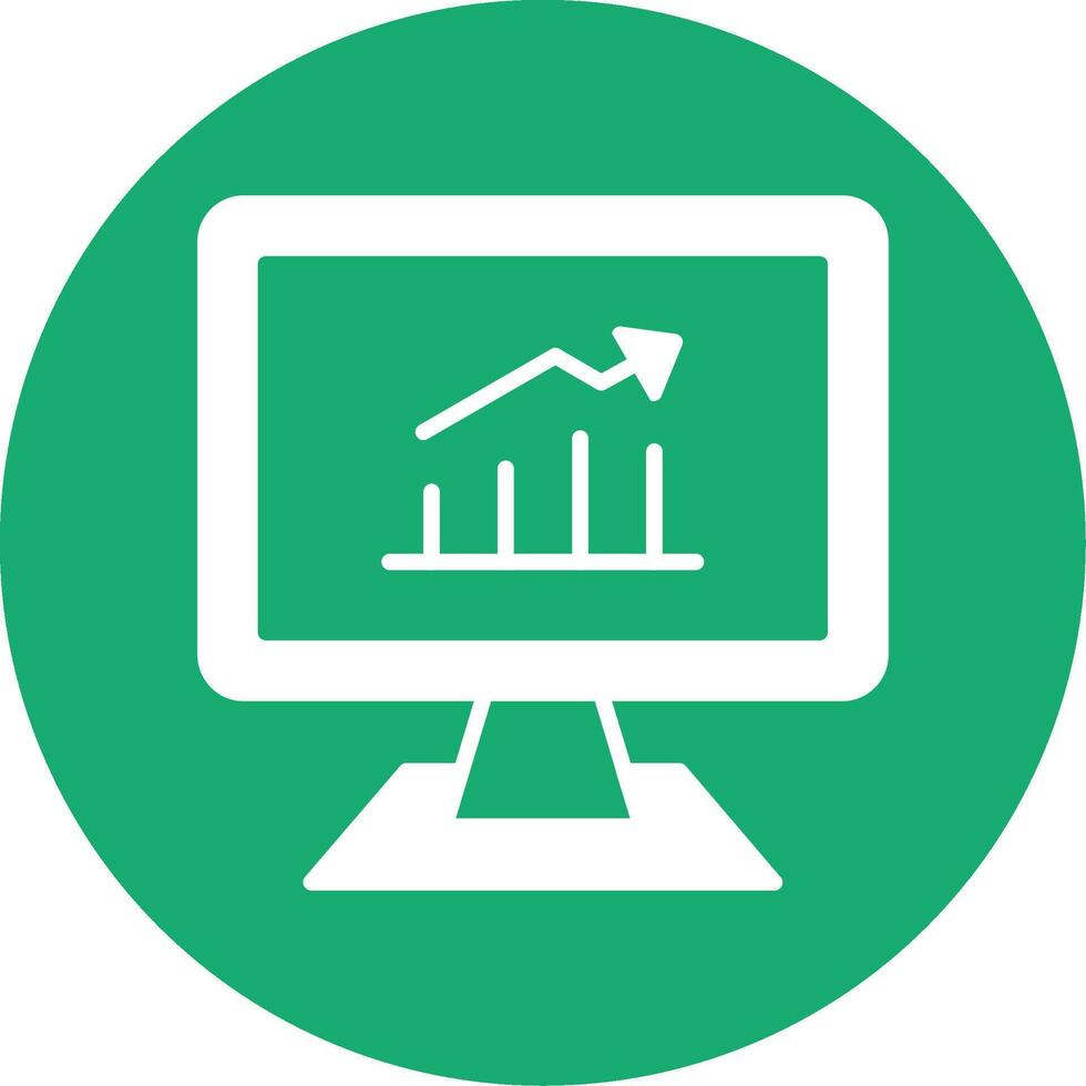 Growth Glyph Multi Circle Icon vector