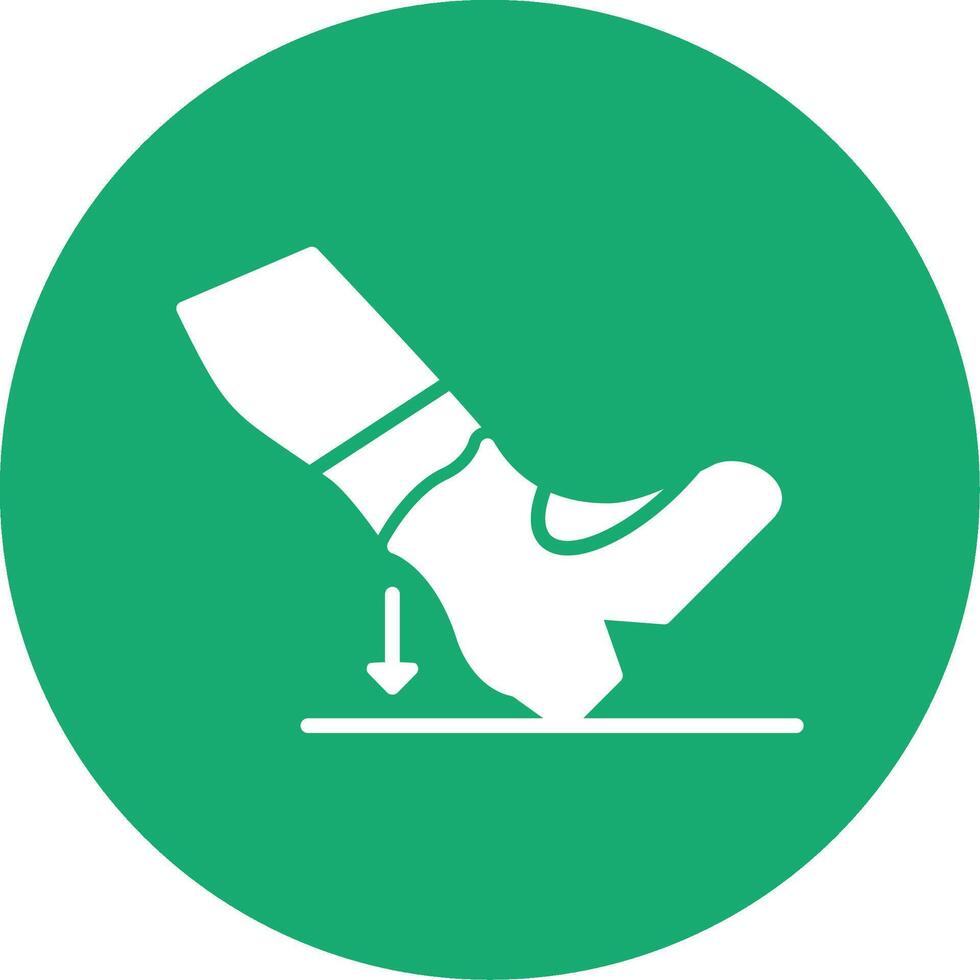 Heel Dig Glyph Multi Circle Icon vector
