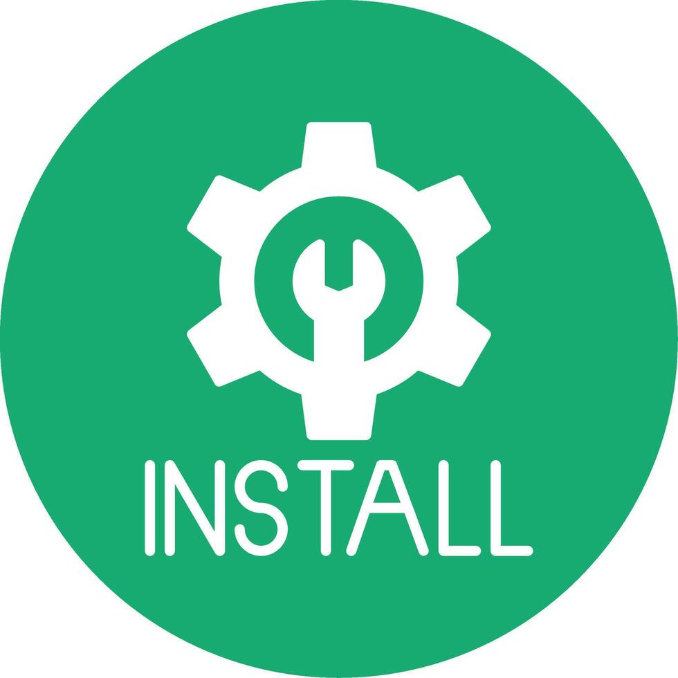 Install Glyph Multi Circle Icon vector