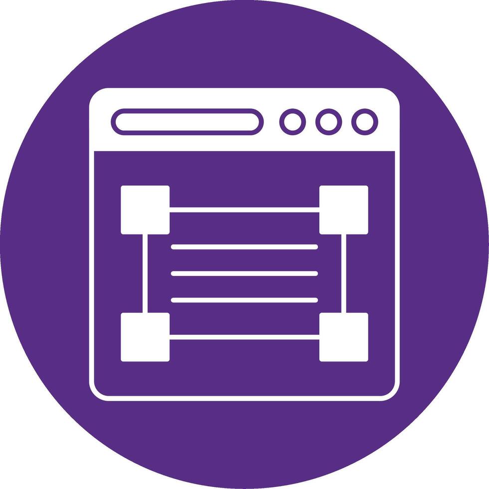 Web Design Glyph Multi Circle Icon vector