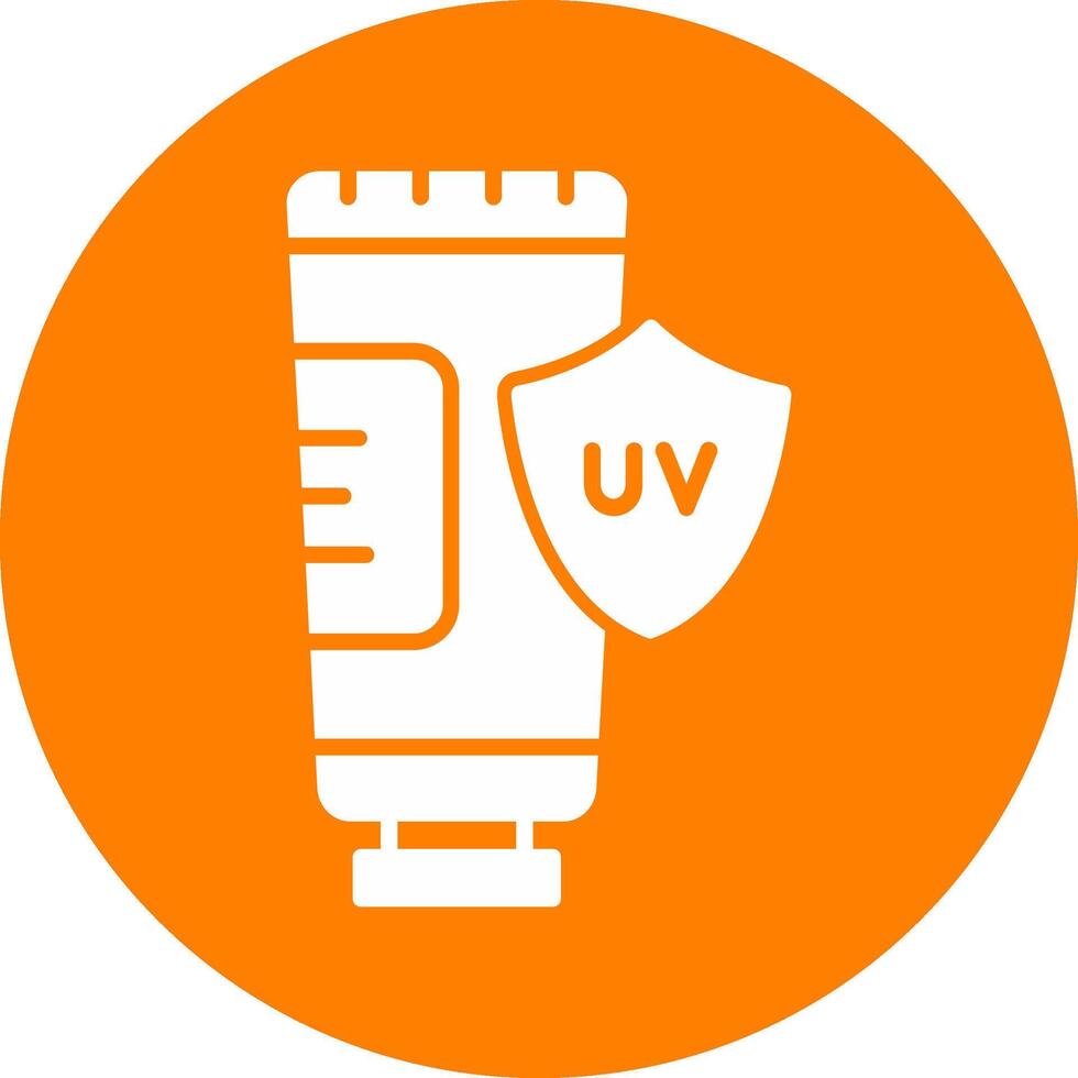 UV Protection Glyph Multi Circle Icon vector
