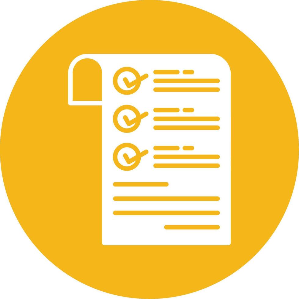 Checklist Glyph Multi Circle Icon vector