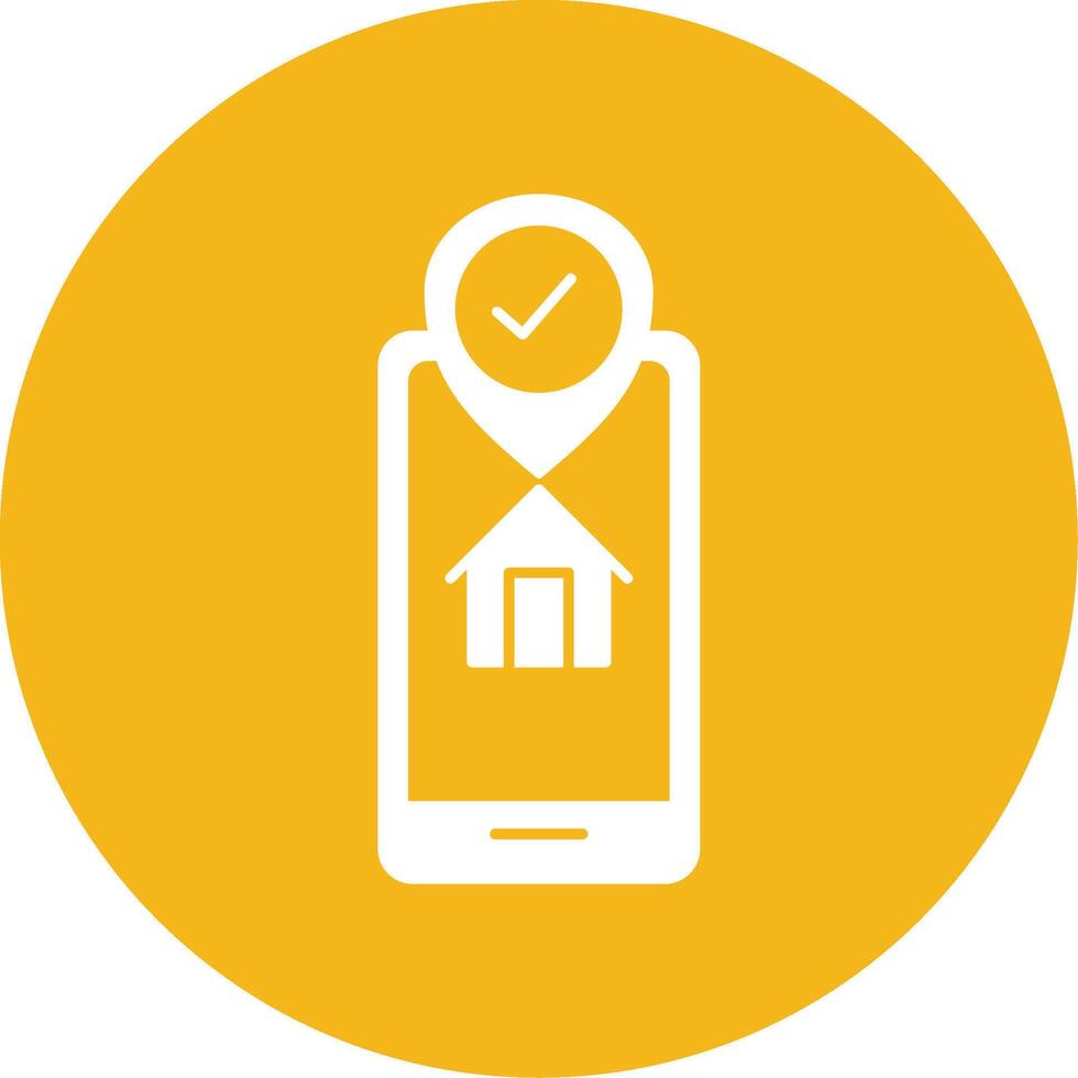Gps Tracker Glyph Multi Circle Icon vector