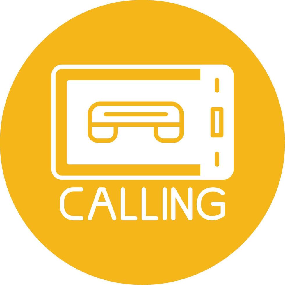 Calling Glyph Multi Circle Icon vector