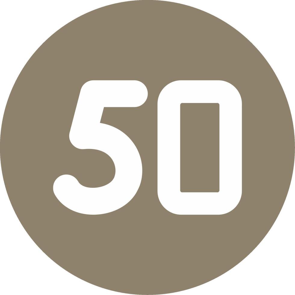 Fifty Glyph Multi Circle Icon vector
