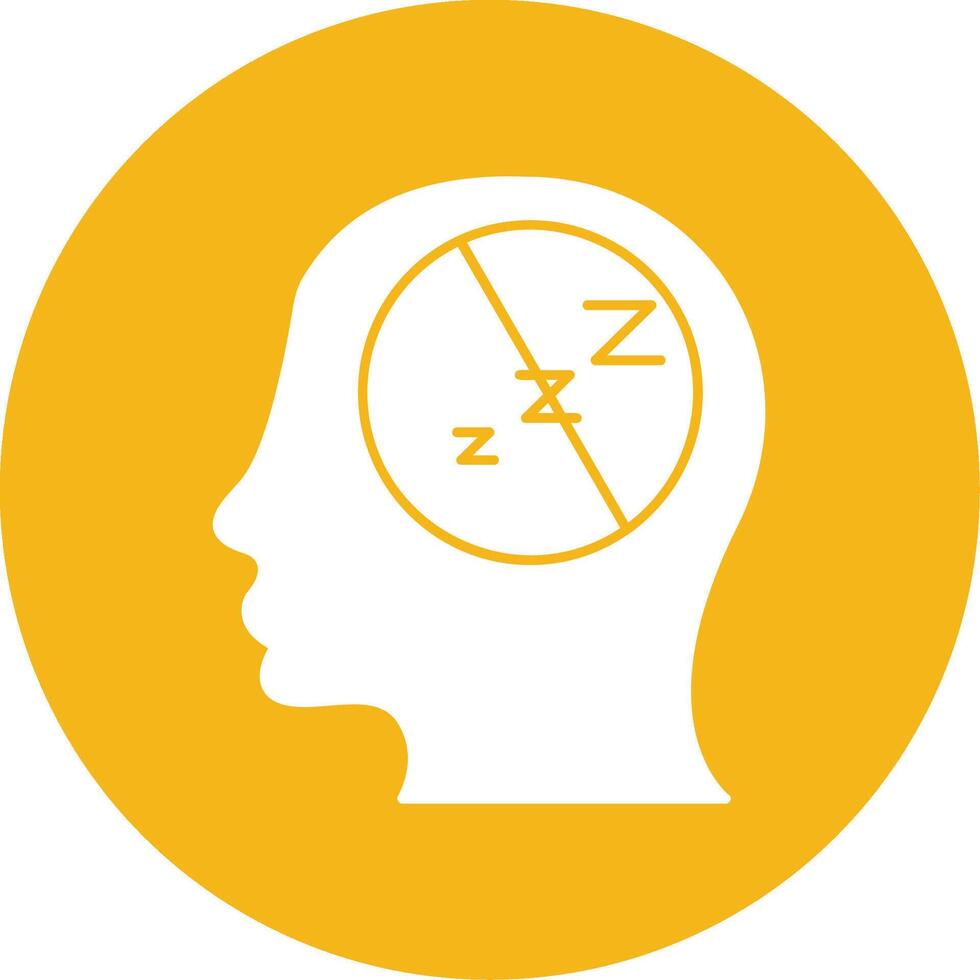 Insomnia Glyph Multi Circle Icon vector