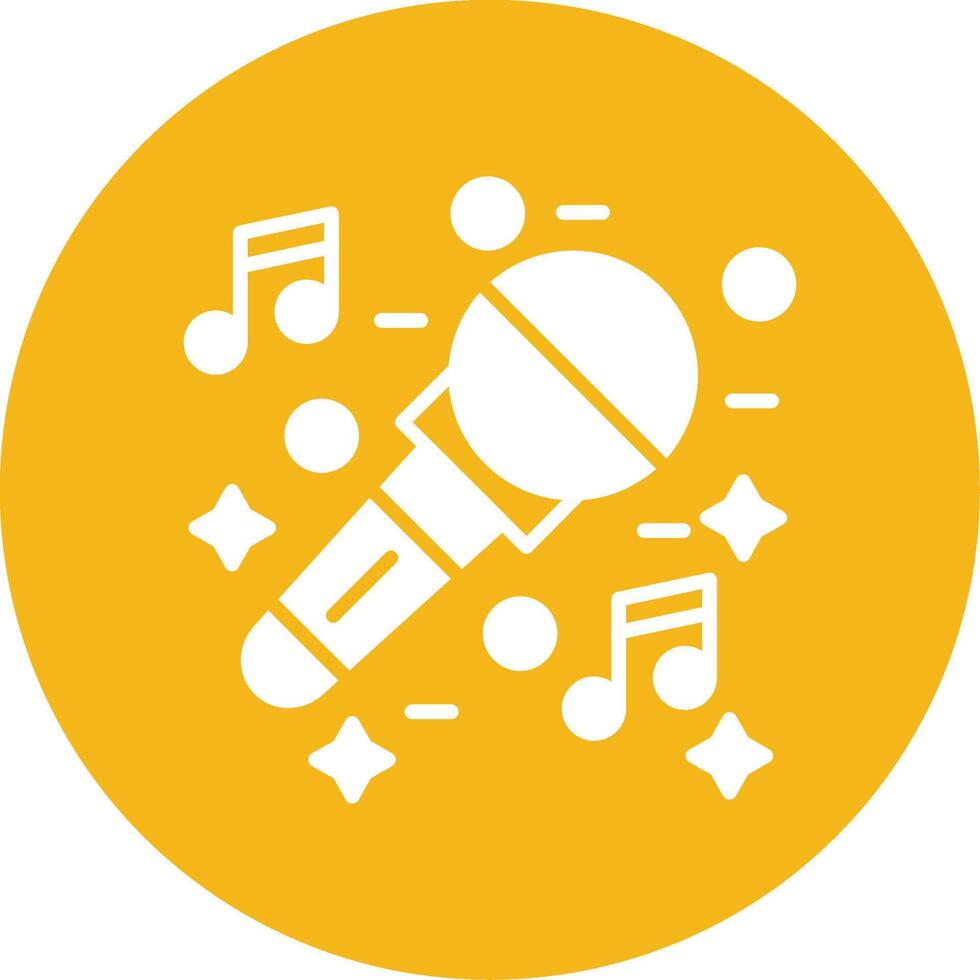 Music Glyph Multi Circle Icon vector