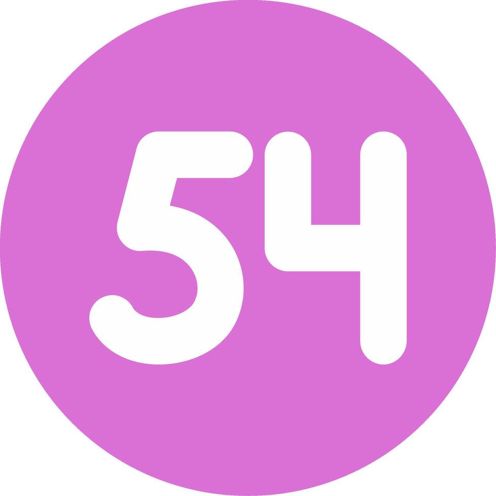 Fifty four Glyph Multi Circle Icon vector
