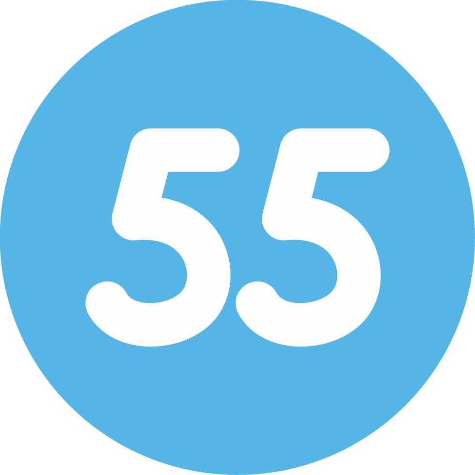 Fifty five Glyph Multi Circle Icon vector
