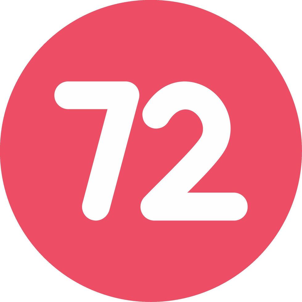 Seventy two Glyph Multi Circle Icon vector