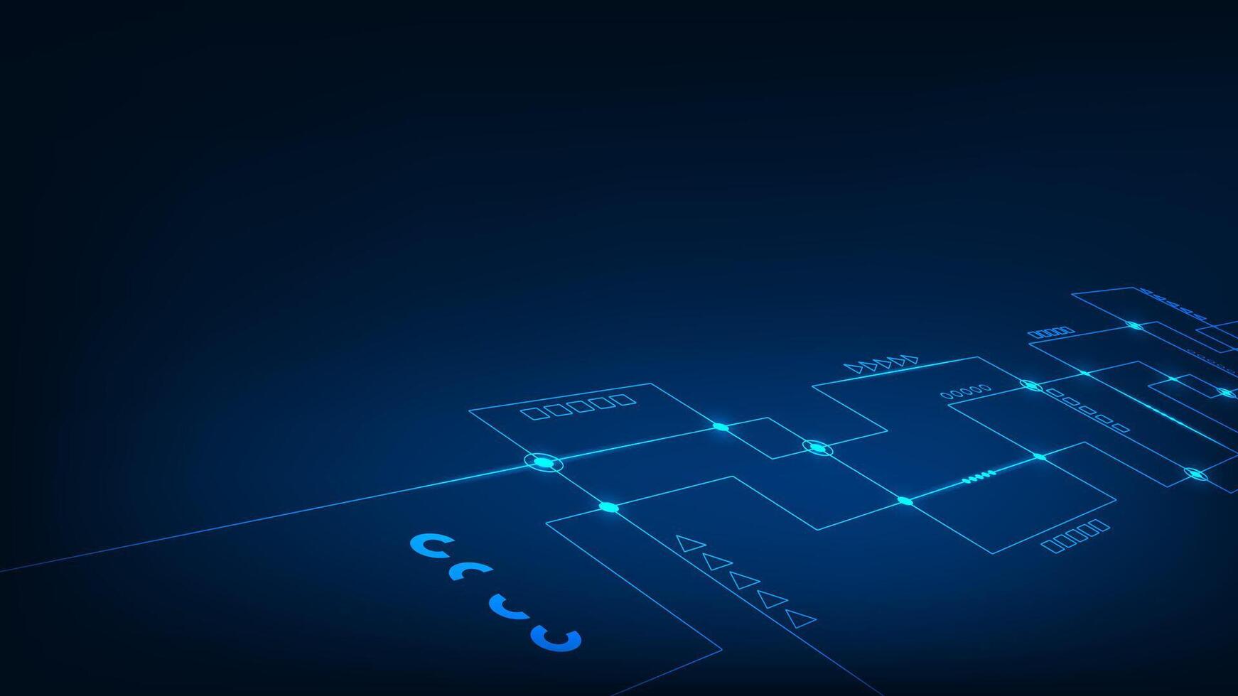 Tech abstract technology. Futuristic circuit digital hi-tech background design. vector