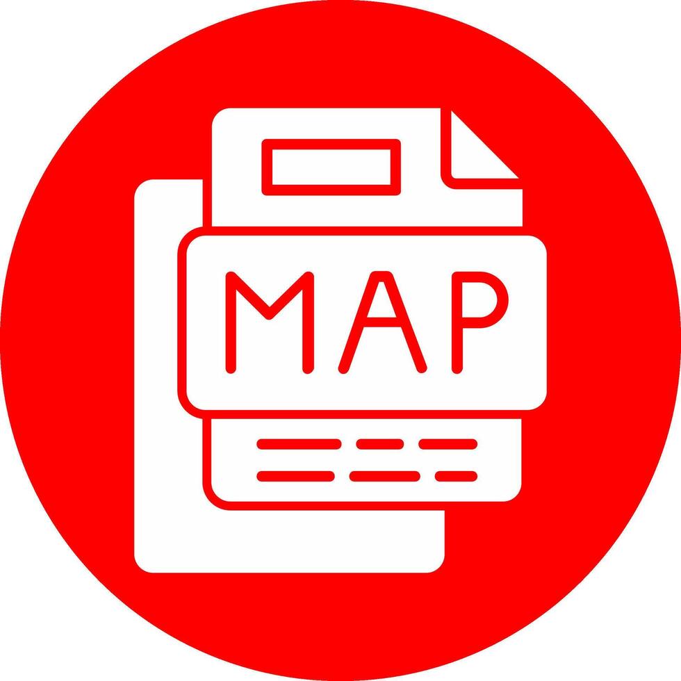 Map File Glyph Multi Circle Icon vector