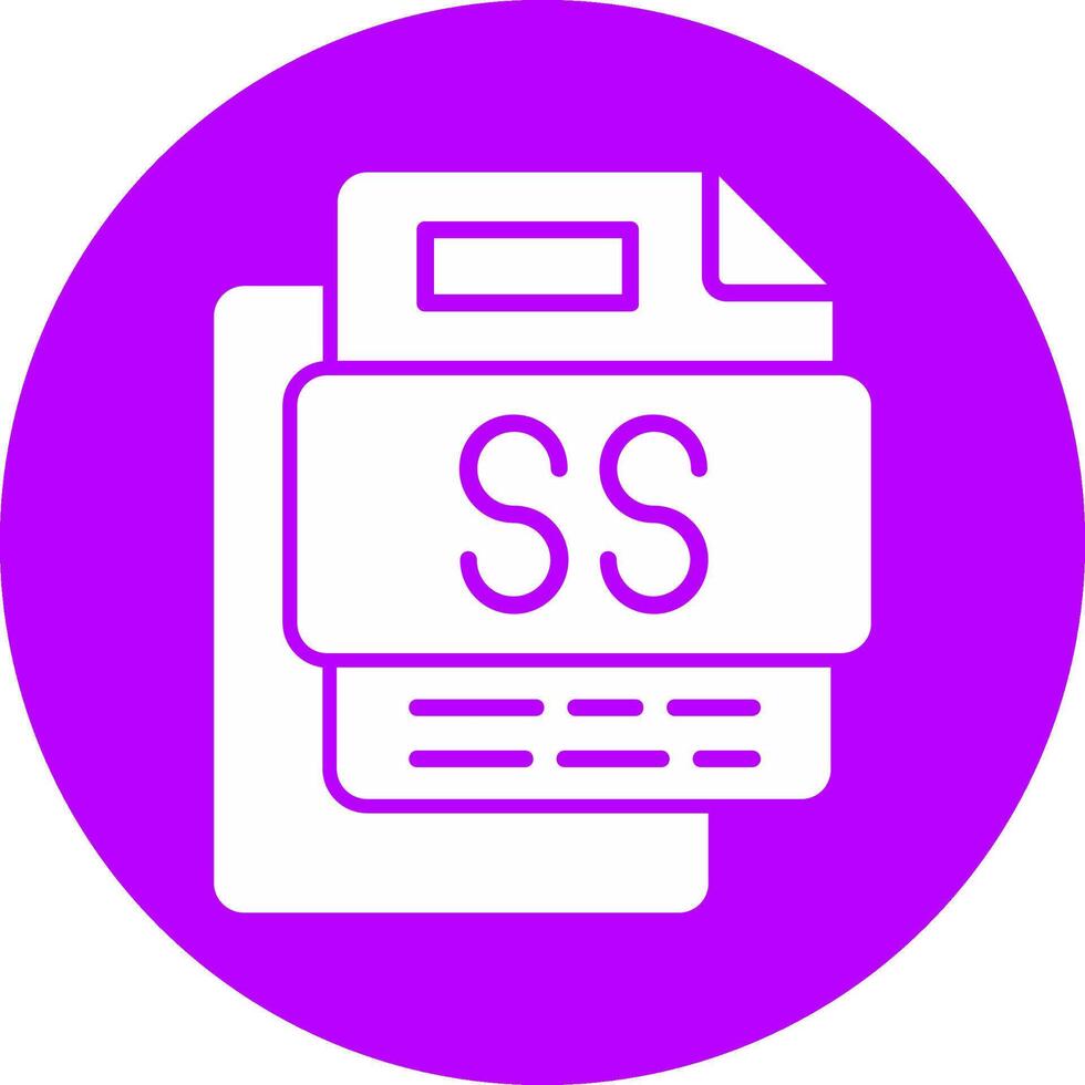 SS File Glyph Multi Circle Icon vector